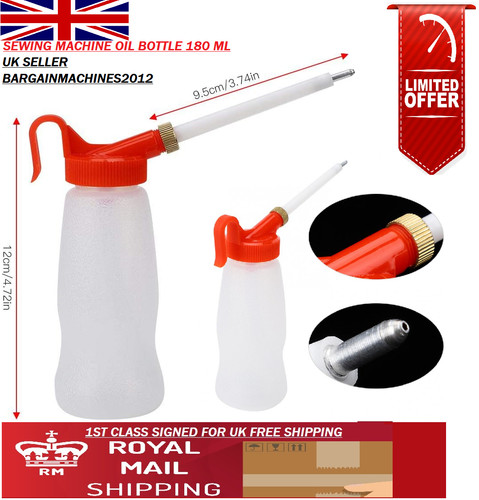Clear white sewing machine - sewing, oil